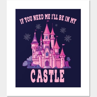 Princess Royal Majestic Castle Wonderland Castle pink castle Posters and Art